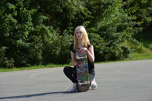 skate boarding